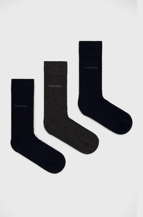 Calvin Klein skarpetki (3-pack) skarpetki długie szary 701218710.NOS