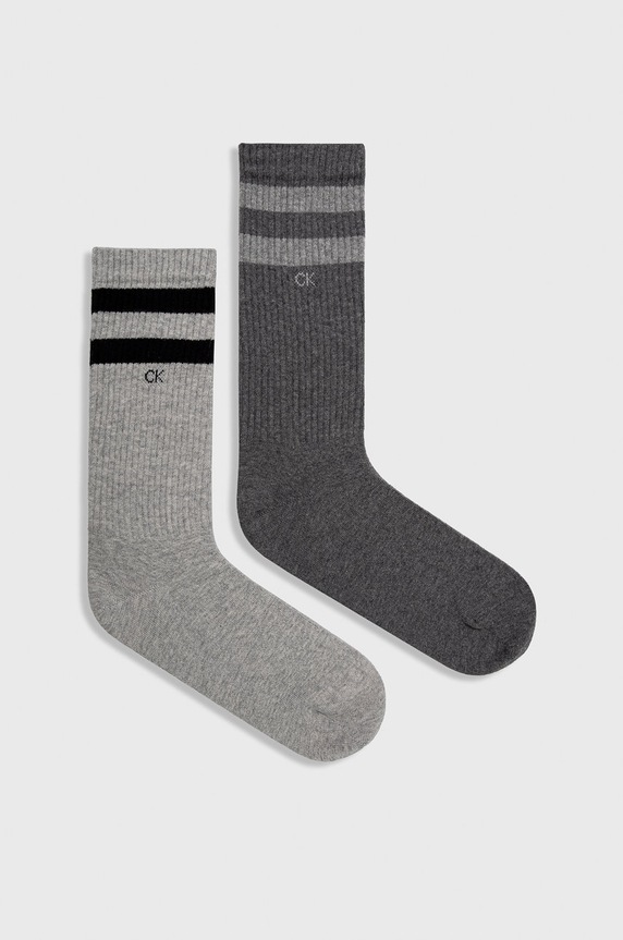 Calvin Klein Skarpetki (2-pack) skarpetki długie szary 701218711.NOS