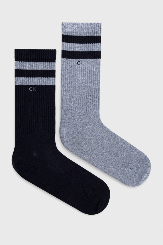 Calvin Klein Skarpetki (2-pack) skarpetki długie niebieski 701218711.NOS