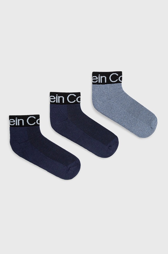 Calvin Klein Skarpetki (3-pack) skarpetki długie niebieski 701218722.NOS