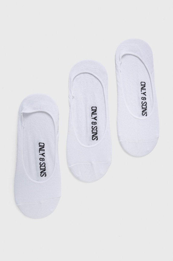 Only & Sons Skarpetki (3-pack) skarpetki krótkie biały 22021083