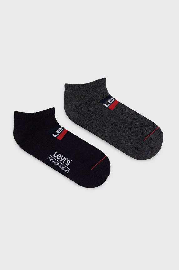 Levi's zokni (2 pár) rövid zokni fekete 37157.0766