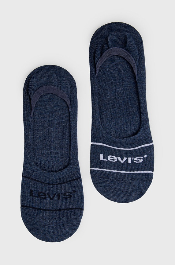 Шкарпетки Levi's (2-pack) короткі шкарпетки темно-синій 37157.0772