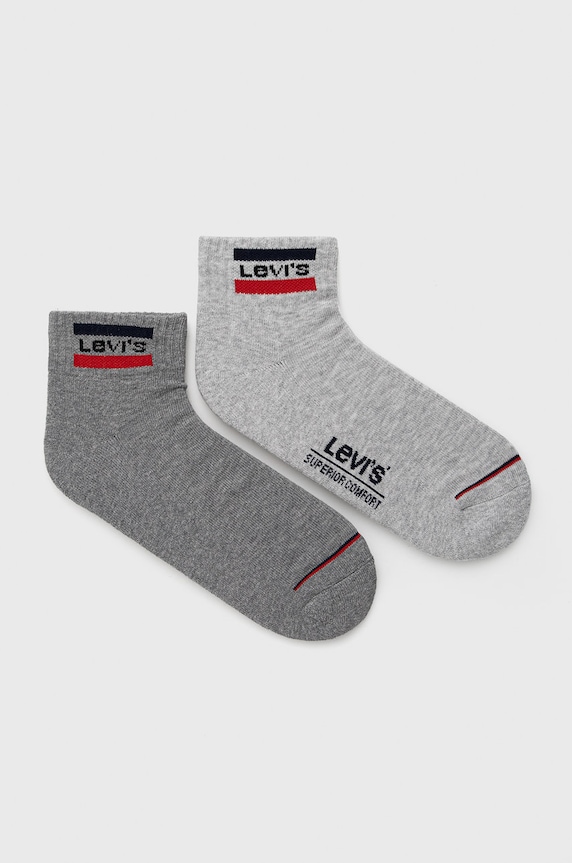 Levi's skarpetki (2-pack) drobny wzór szary 37157.0754