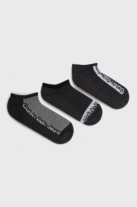 Calvin Klein skarpetki (3-pack) skarpetki krótkie szary 701218736.NOS