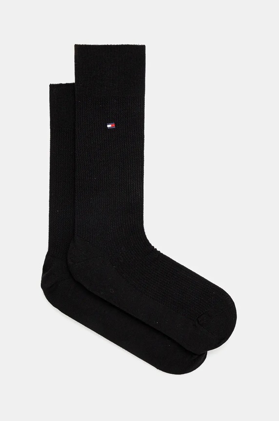 Вълнени чорапи Tommy Hilfiger чорапи черен 701228790.NOS