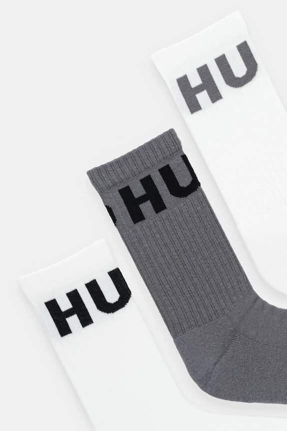 Ponožky HUGO 3-pak 3P QS ICONIC CC 50531517 biela AW25