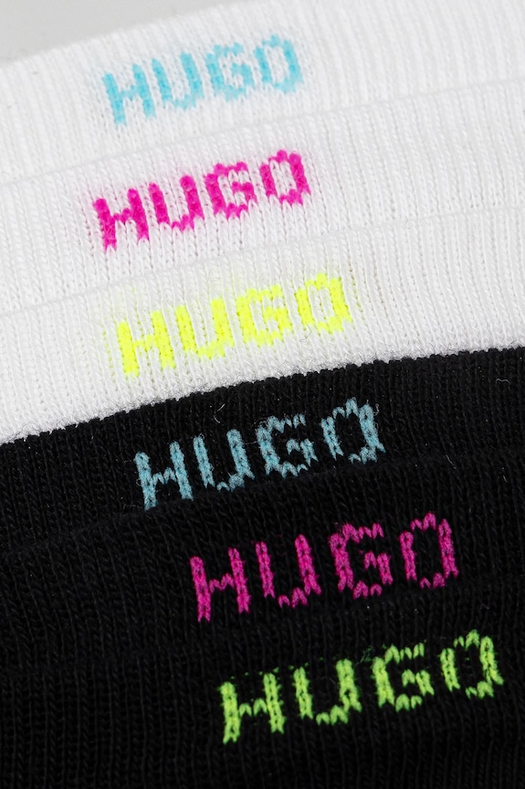 HUGO skarpety męskie z bawełną 6P AS UNI CC 6-pack 50516395 biały AA00