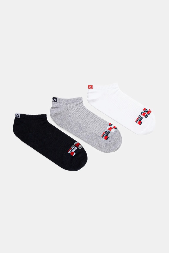 Ponožky Fila 3-pack krátké ponožky bílá F2531