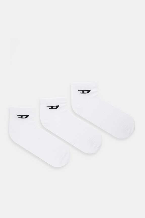 Diesel calzini SKM-D-ANKLE pacco da 3 calzini bianco A17881.0LKBI