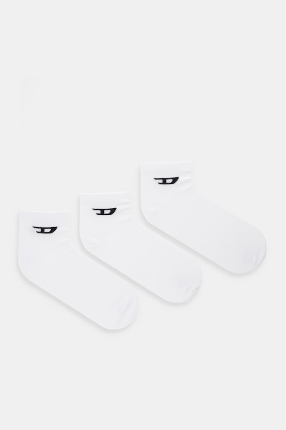 Diesel calzini SKM-D-ANKLE pacco da 3 calzini bianco A17881.0LKBI