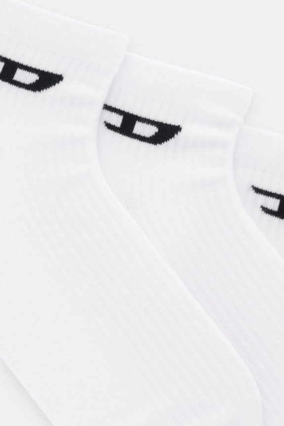 Diesel calzini SKM-D-ANKLE pacco da 3 A17881.0LKBI bianco AA00