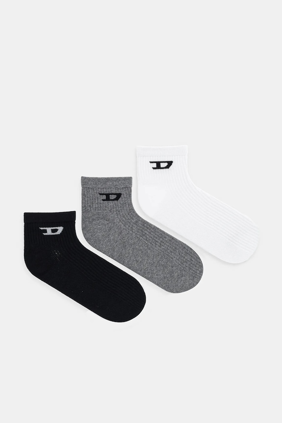 Κάλτσες Diesel SKM-D-ANKLE 3-pack ψηλές κάλτσες μαύρο A17881.0LKBI