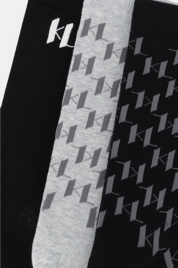Ponožky Karl Lagerfeld 3-pak A4M47040 sivá AA00