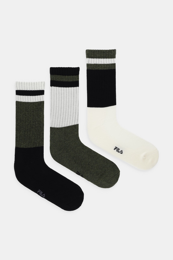 Ponožky Fila 3-pak melanž zelená F5370