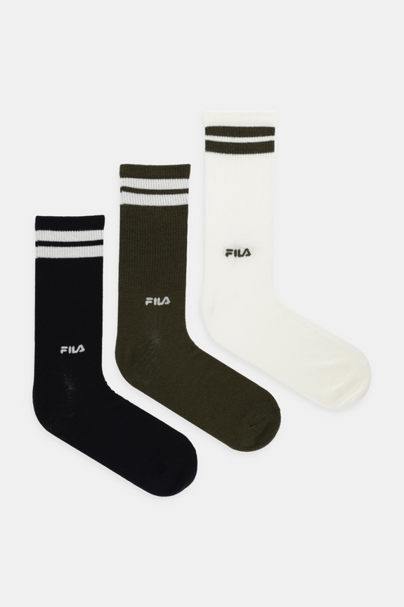 Ponožky Fila 3-pak dlhé ponožky zelená F5371
