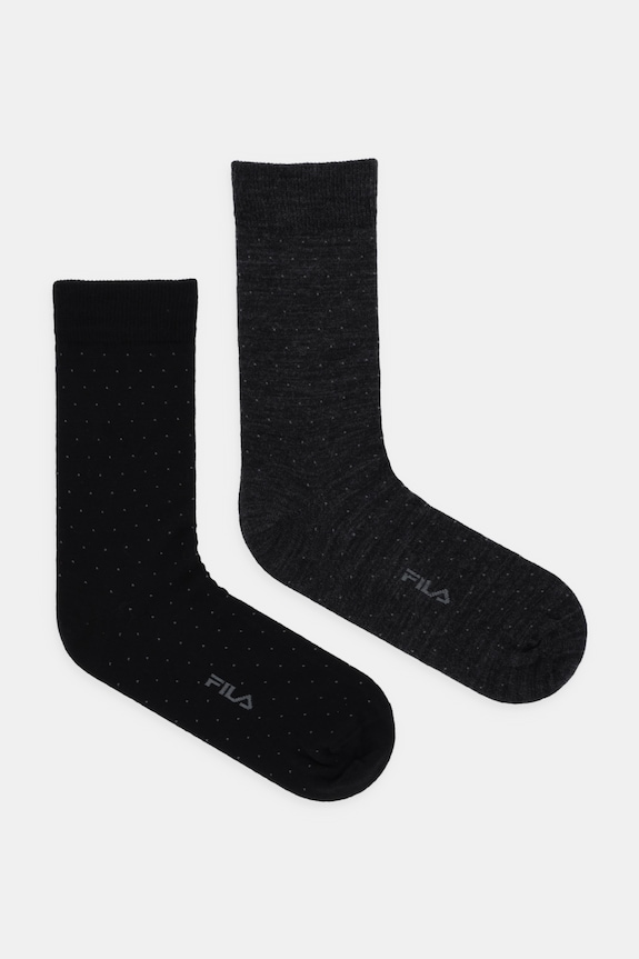 Fila calze con lana pacco da 2 calzini nero F5407