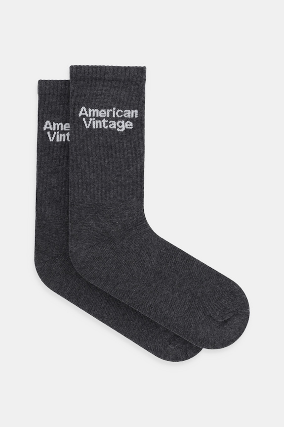 Ponožky American Vintage dlouhé ponožky šedá CLY00B