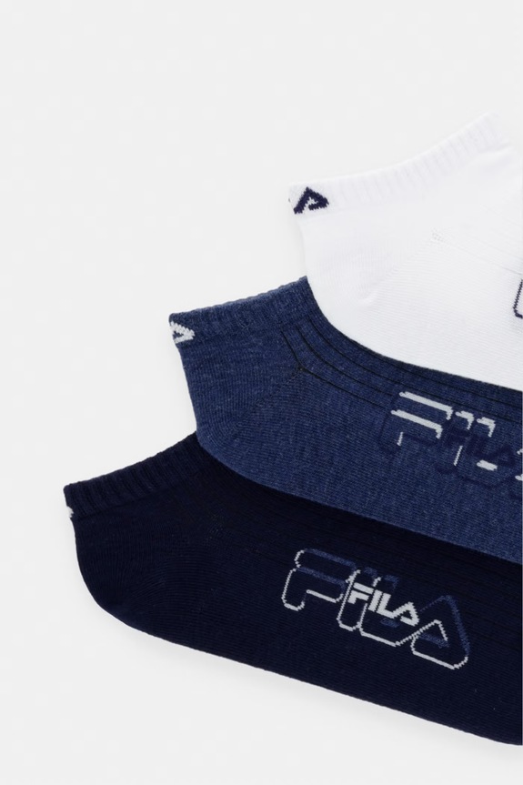 Fila ponožky pánske s bavlnou 3-pak F2536 tmavomodrá SS26