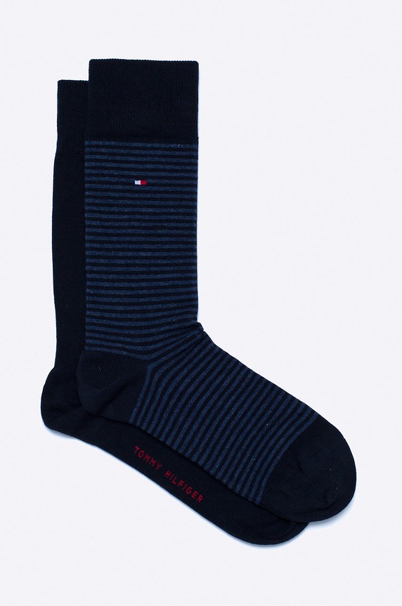 Tommy Hilfiger - Κάλτσες (2-pack) ψηλές κάλτσες σκούρο μπλε 342029001