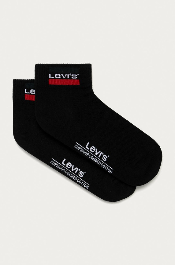 Levi's - Sosete (2-pack) sosete scurte negru 37157.0161