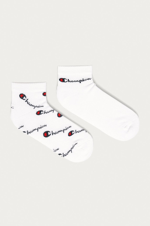 Champion - Skarpetki (2-pack) Y0ABC wzorzyste biały Y0ABC