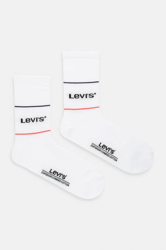 Levi's Șosete (2-pack) cu modele alb 37157.0668