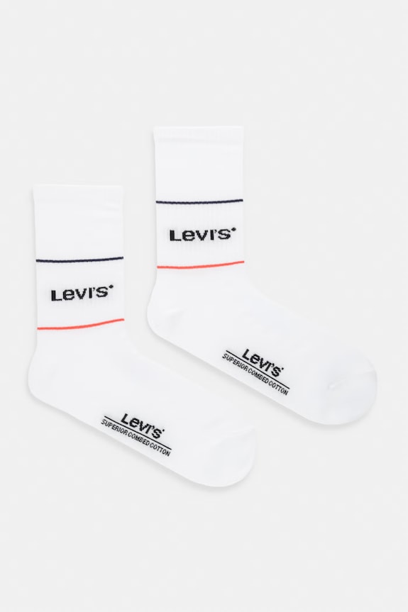 Levi's Șosete (2-pack) cu modele alb 37157.0668