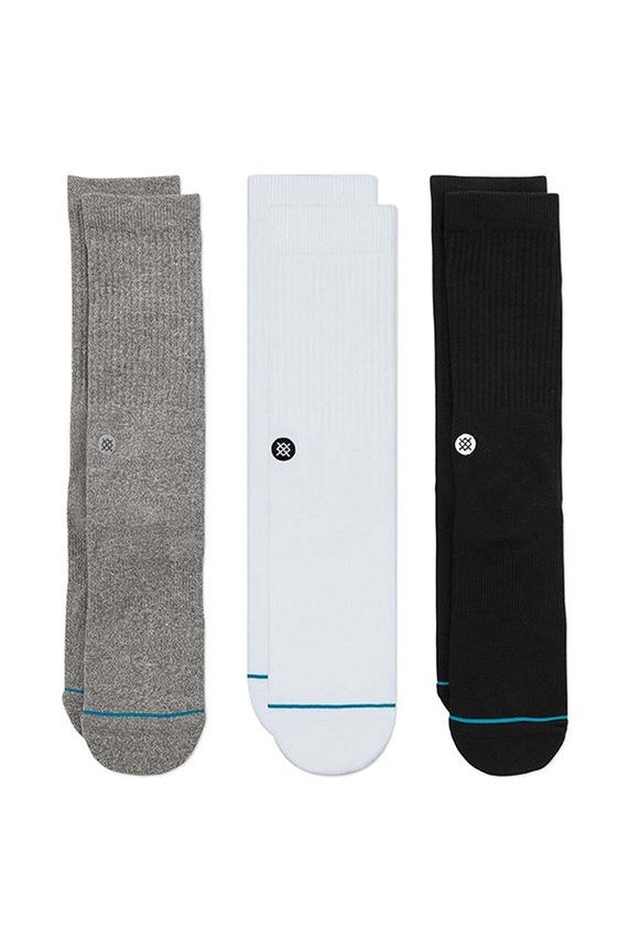 Stance zokni Icon 3 pár hosszúszárú zokni többszínű M556D18ICP
