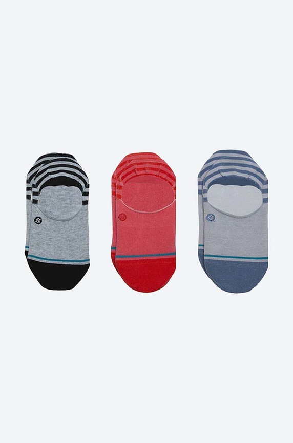 Stance zokni Sensible Two 3 pár rövid zokni piros W145A20SEN