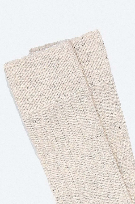Clothing Norse Projects socks Bjarki Neps Wool Rib Sock N82.0008.0957 beige