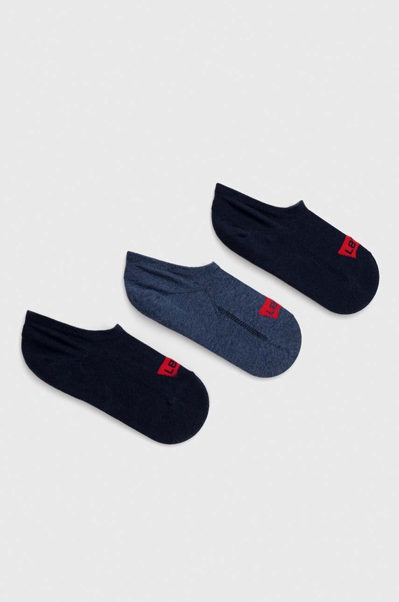 Levi's sosete 3-pack sosete scurte bleumarin 37157.0973