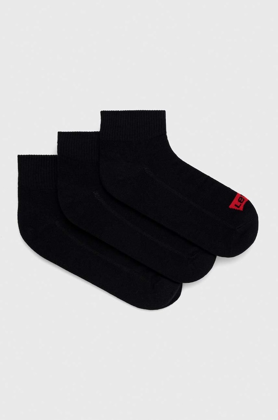 Levi's skarpetki 3-pack skarpetki krótkie czarny 37157.1010