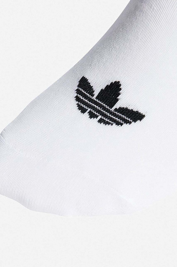 Îmbrăcăminte adidas Originals șosete Trefoil Liner 3-pack S20273 alb
