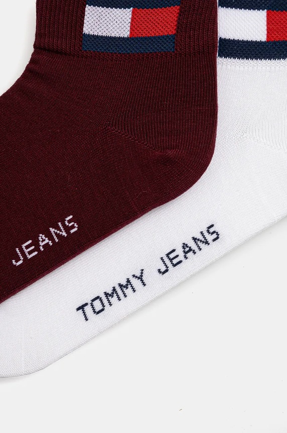 Tommy Jeans skarpetki 2-pack 701228223.NOS bordowy AA00