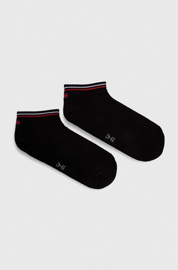 Ponožky Tommy Jeans 2-pack krátké ponožky černá 701228178.NOS