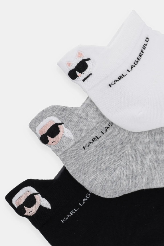 Karl Lagerfeld șosete 3-pack A1M47025 gri AA00