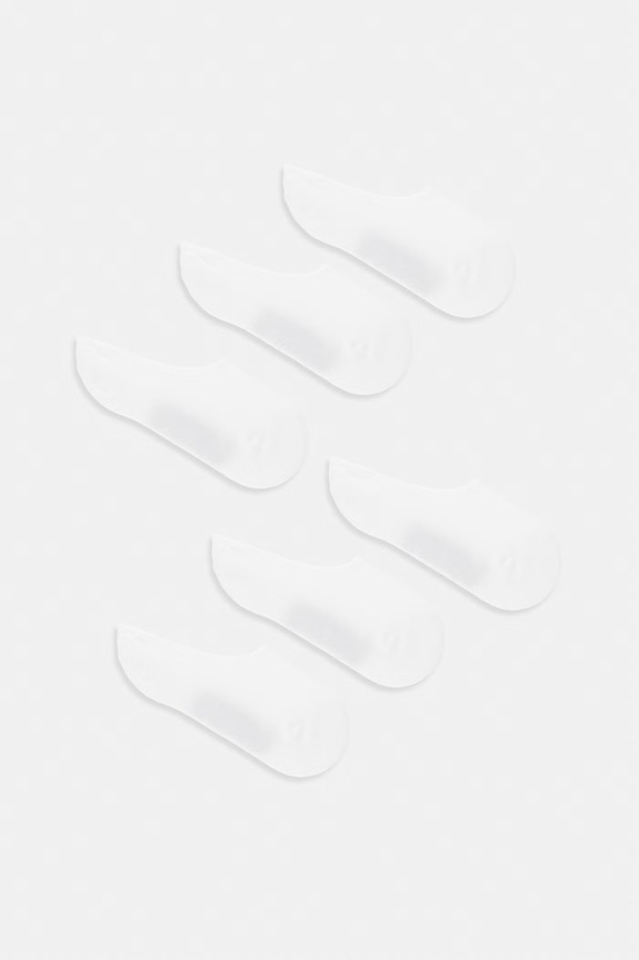 Vans skarpety stopki 6-pack biały VN000QCDWHT1