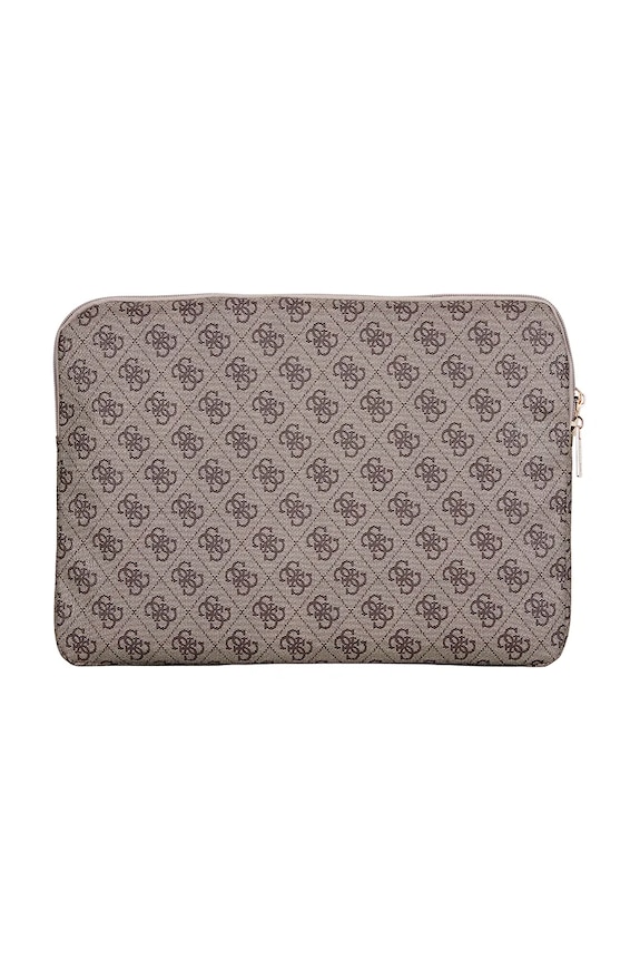 Lifestyle Guess laptop táska Sleeve 14" 4G Zipper Pocket Triangle Logo GUCS14ZP4DPTW barna