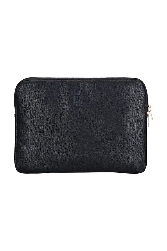 Lifestyle Guess laptop táska Sleeve 14" Grained Zipper Pocket Triangle Logo GUCS14ZPGTSPSK fekete
