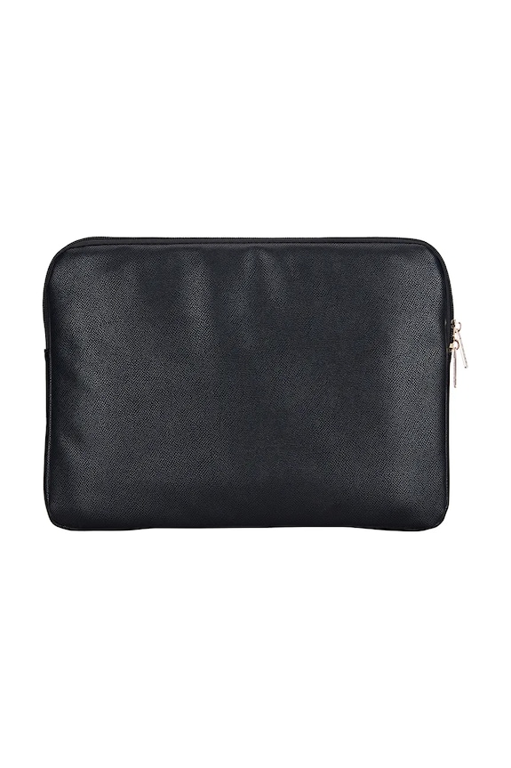 Lifestyle Guess laptop táska Sleeve 14" Grained Zipper Pocket Triangle Logo GUCS14ZPGTSPSK fekete