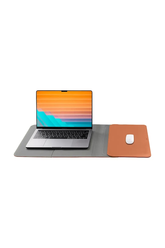 Θήκη φορητού υπολογιστή Orbitkey Hybrid Laptop Sleeve 14" πορτοκαλί WH41.TER.105