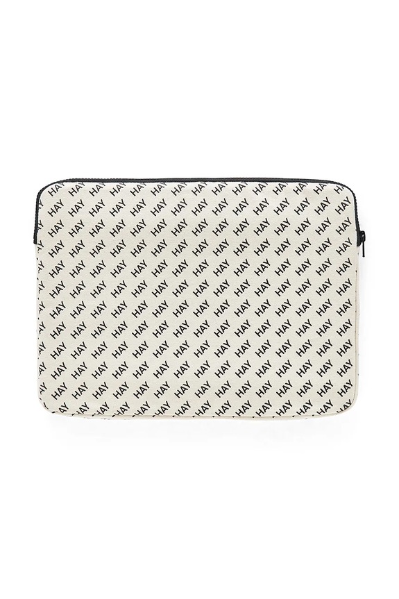 HAY husa laptop Logo 35 x 1,5 x 26 cm alb AD568.A586
