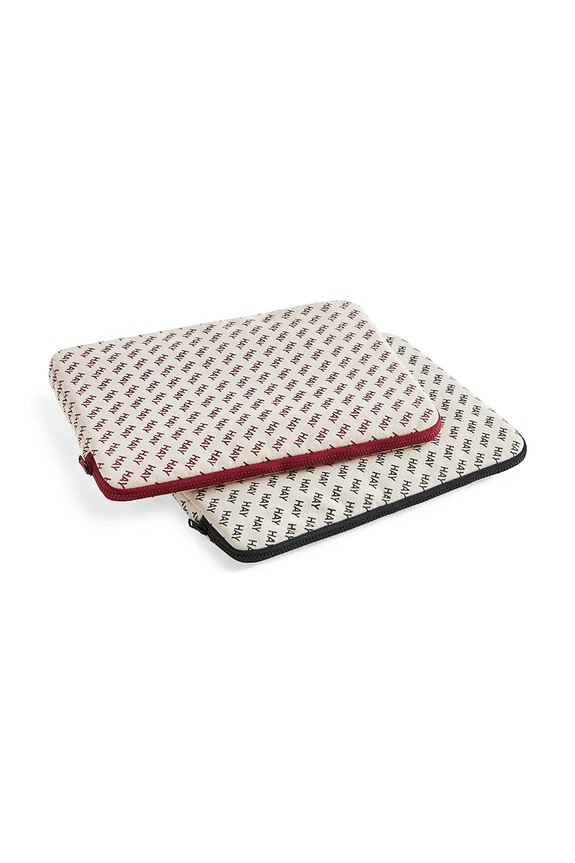 HAY husa laptop Logo 35 x 1,5 x 26 cm alb AD568.A586
