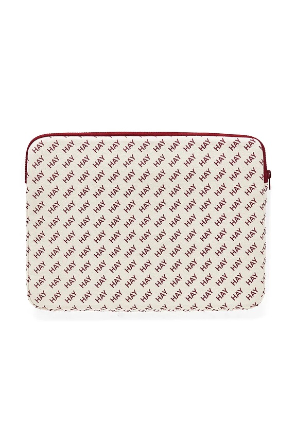 HAY pokrowiec na laptopa Logo 35 x 1,5 x 26 cm biały AD568.A872
