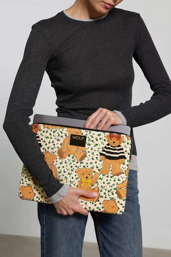 WOUF laptop táska Cute 13" & 14" SS250013 bézs