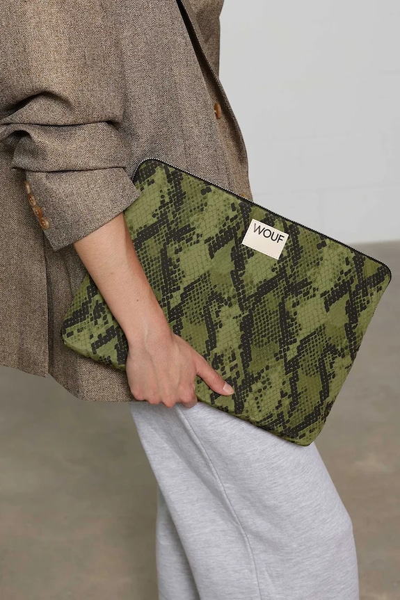 Θήκη φορητού υπολογιστή WOUF Cobra 13" & 14" SS250019 πράσινο