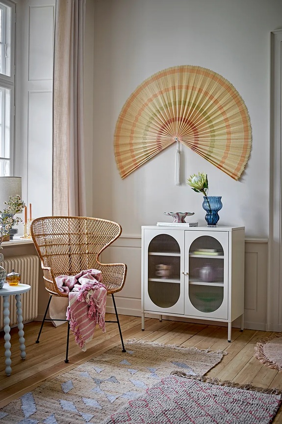 Obývacia izba a spálňa Stolík Bloomingville Salino 41 x 53,5 cm 82064867 modrá