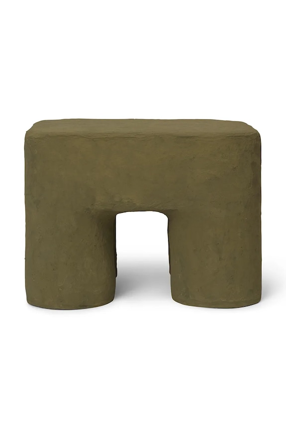 ferm LIVING stołek Podo Stool 1104268965 zielony AA00