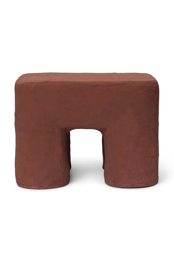 Σκαμπό ferm LIVING Podo Stool 1104268964 μπορντό AA00